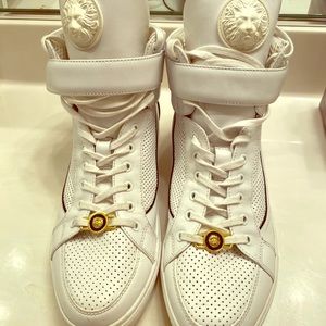 Versache white high sneakers